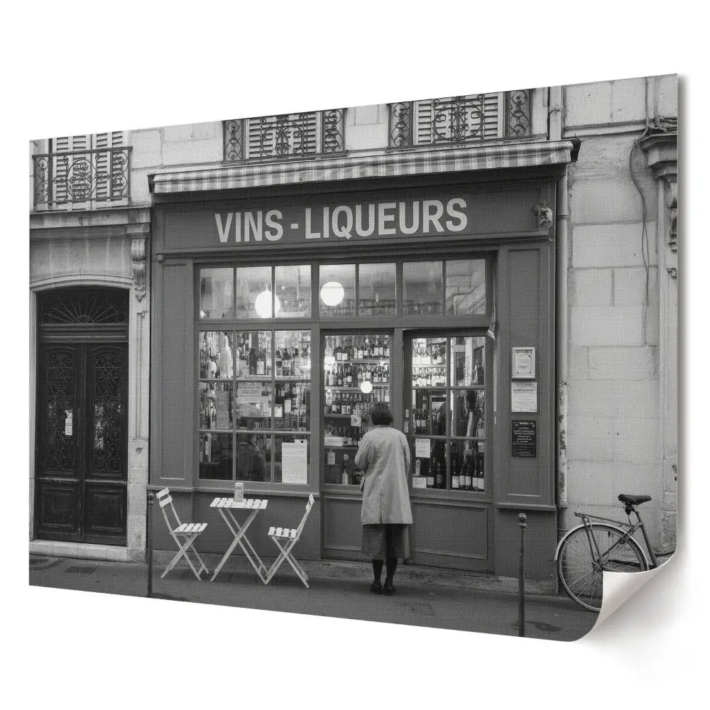 Poster de perete elegant Magazin de vinuri în Paris