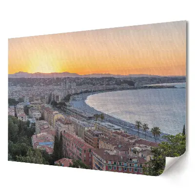 Poster stilizat pentru living Apus de soare peste Nisa