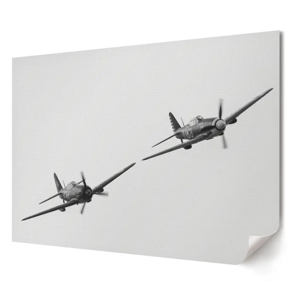 Tablou canvas modern cu avioane istorice în zbor