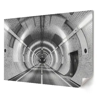 Poster de perete elegant cu tunel misterios în nuanțe monocrome
