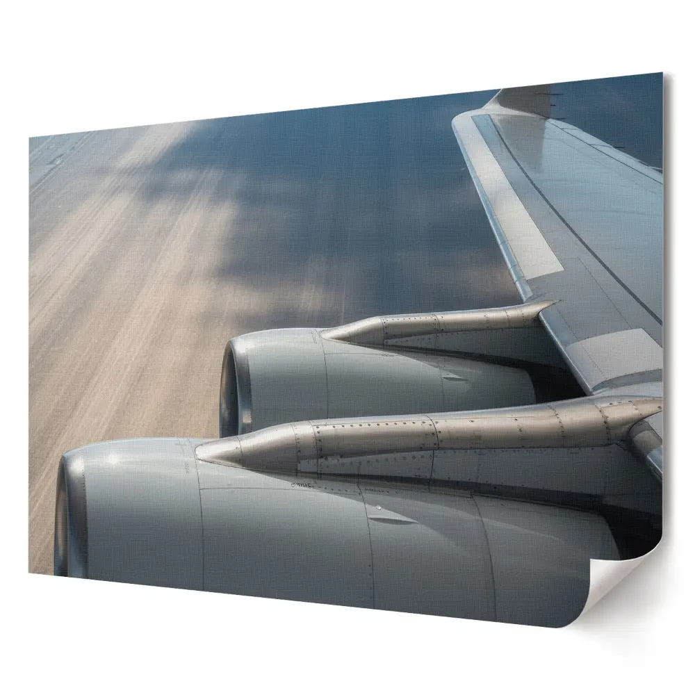 Tablou canvas modern cu vedere dintr-un avion în zbor