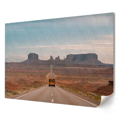 Tablou canvas modern Drumul spre Monument Valley din SUA