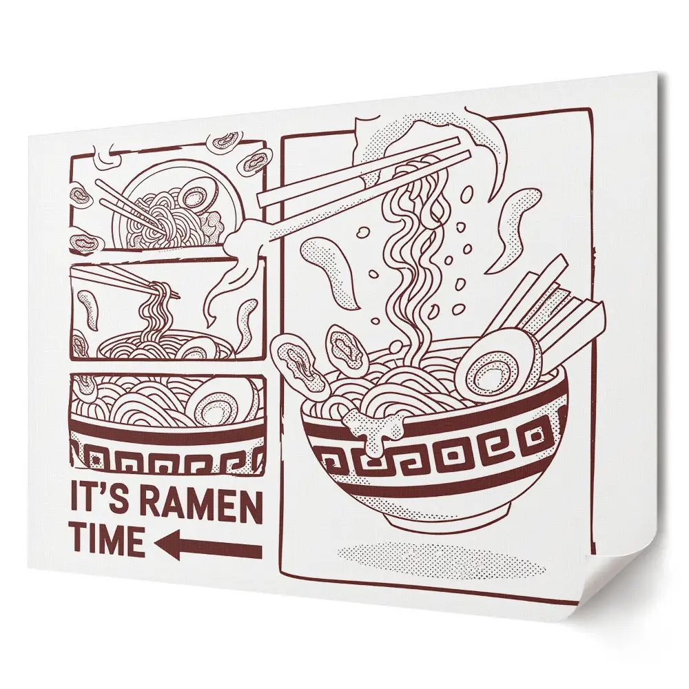Poster pentru living Timp pentru ramen și momente delicioase