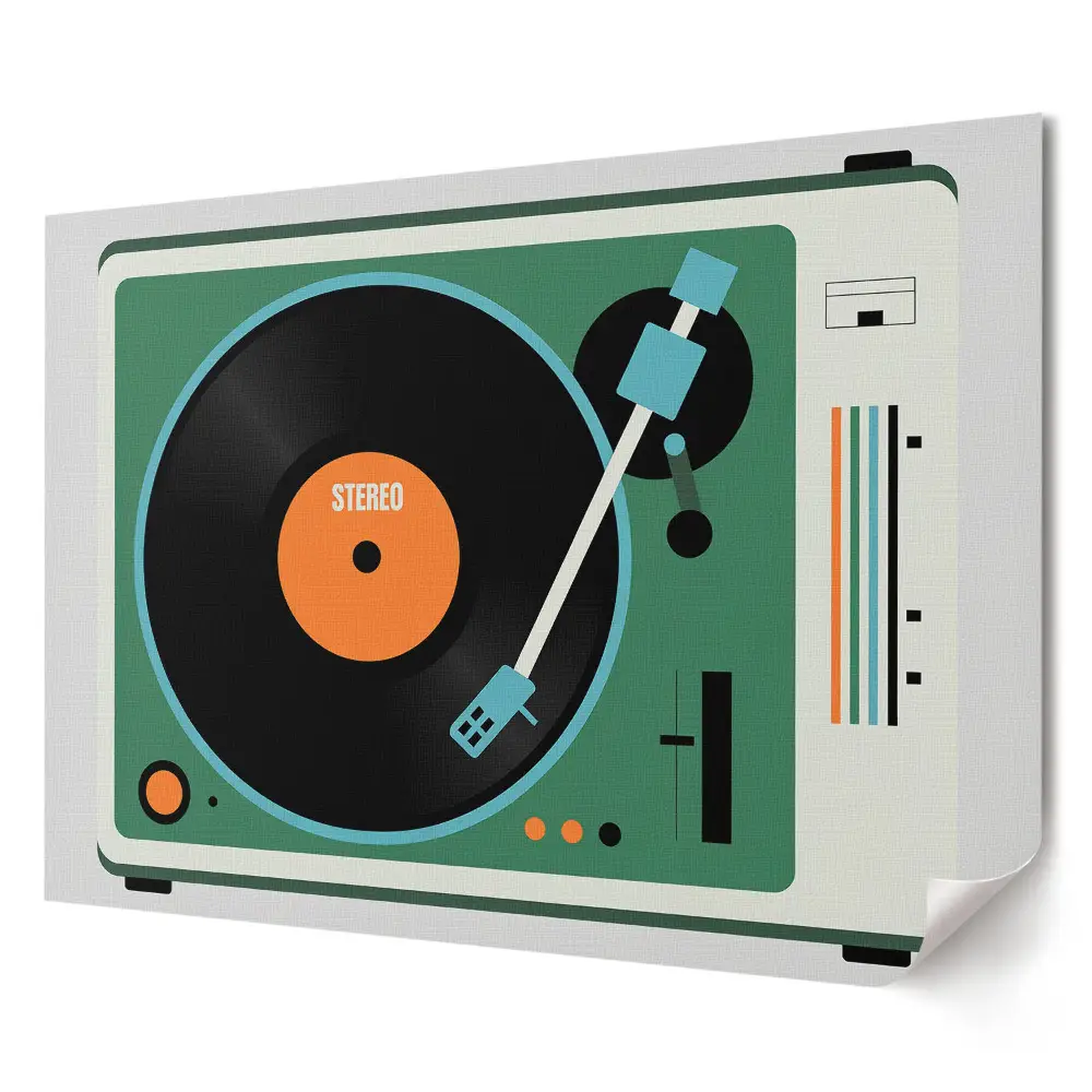 Poster de perete elegant cu design retro reprezentând un platan