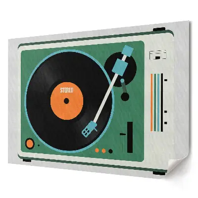 Poster de perete elegant cu design retro reprezentând un platan