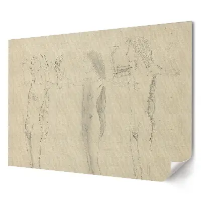 Tablou canvas modern Studiul unei figuri feminine în mișcare