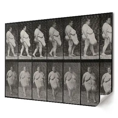 Poster de perete elegant Evoluția mișcării corpului în timp