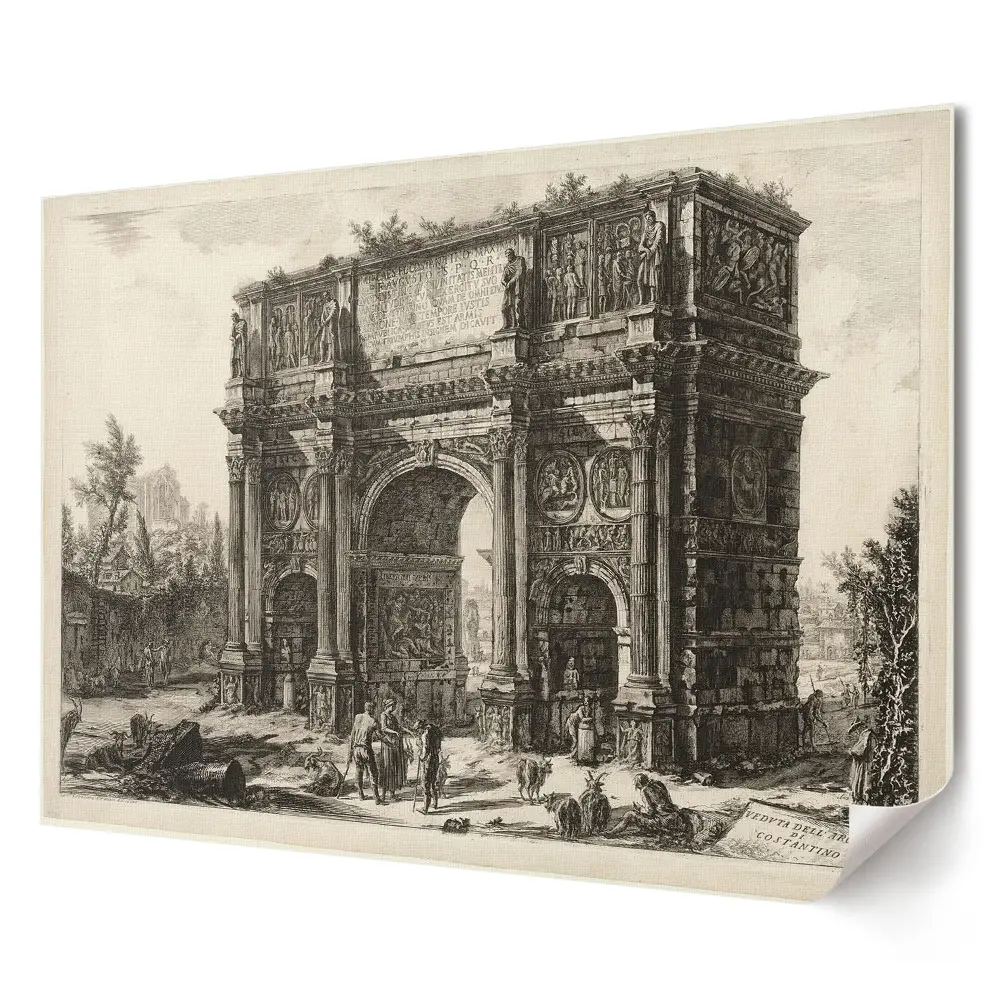 Poster pentru living cu Arcul de Triumf în stil clasic