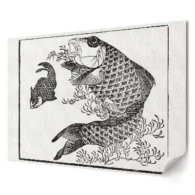 Tablou canvas modern cu motive de pește în stil clasic