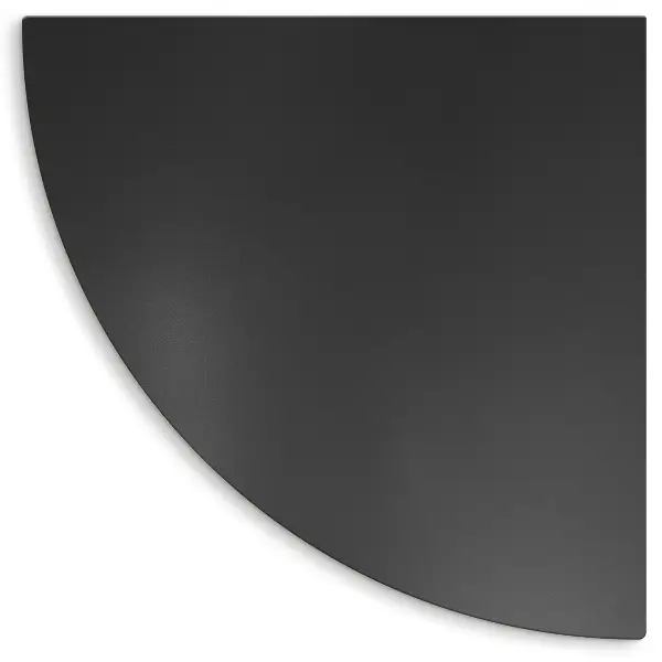 Covoraș negru din tablă pentru grătar de sfert de cerc 100x100 cm