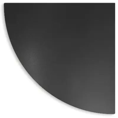 Covoraș negru din tablă pentru grătar de sfert de cerc 100x100 cm