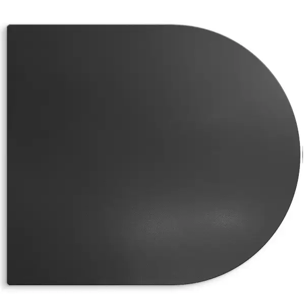 Suport din tablă neagră pentru grătar formă semiovală 80x90 cm