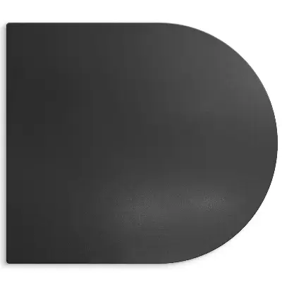 Suport din tablă neagră pentru grătar formă semiovală 80x90 cm