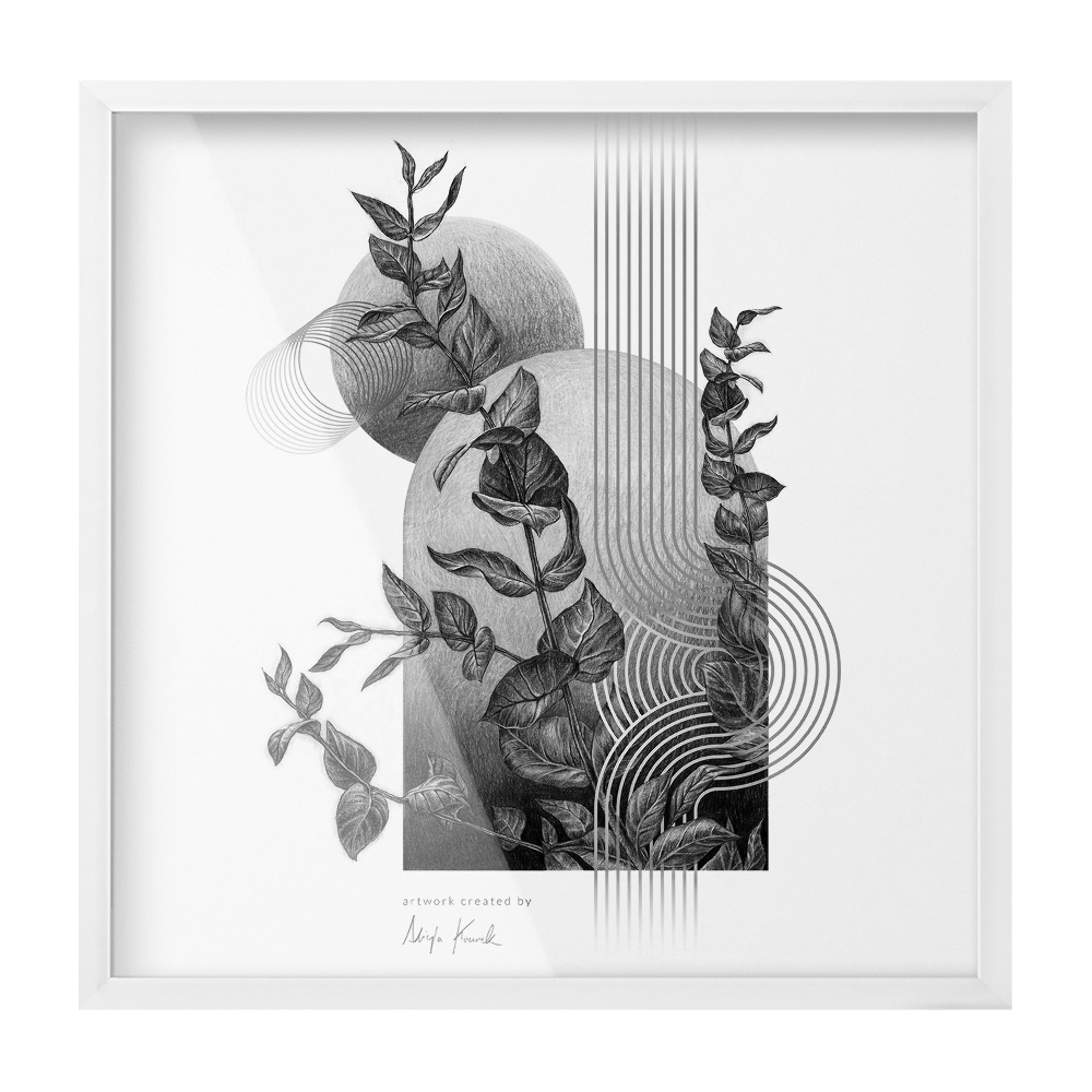 Ramă poze albă 50x50 cm