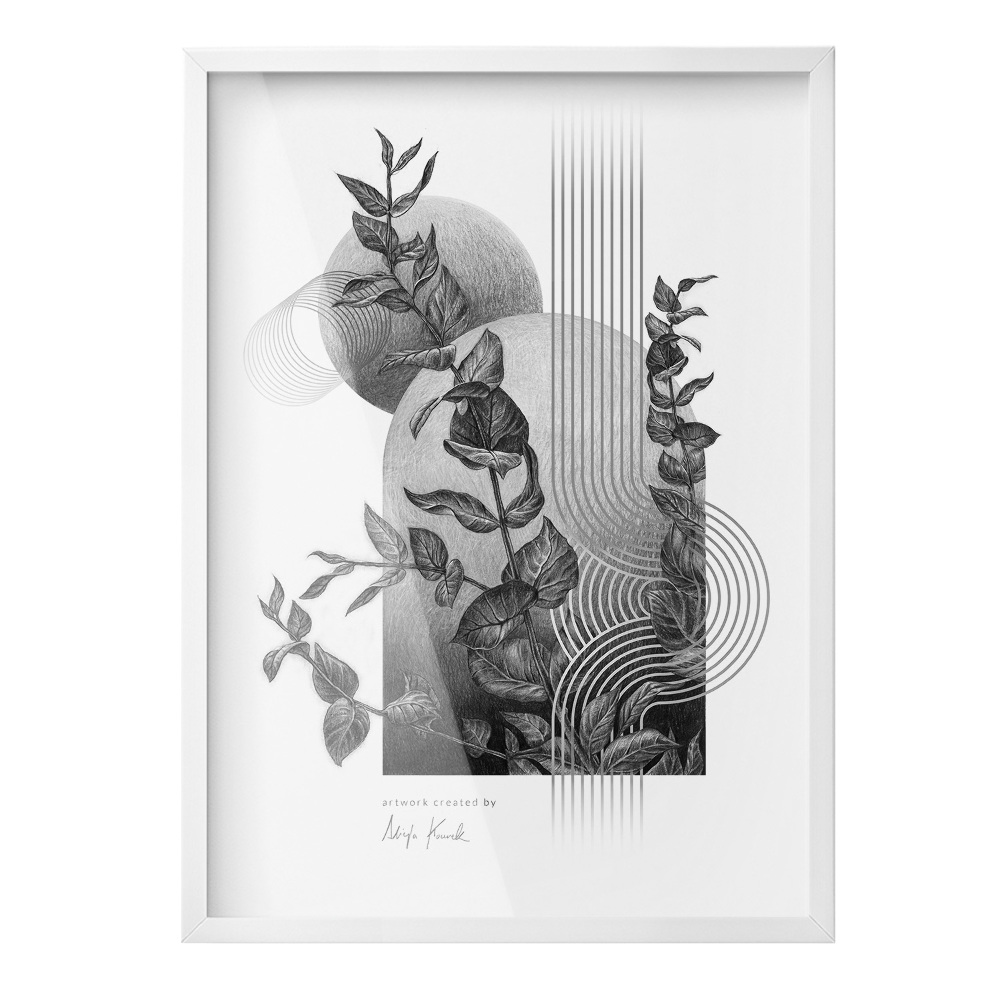Ramă poze albă 50x70 cm