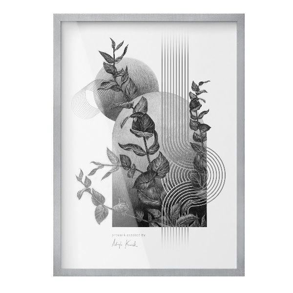 Ramă tablouri argintie 50x70 cm