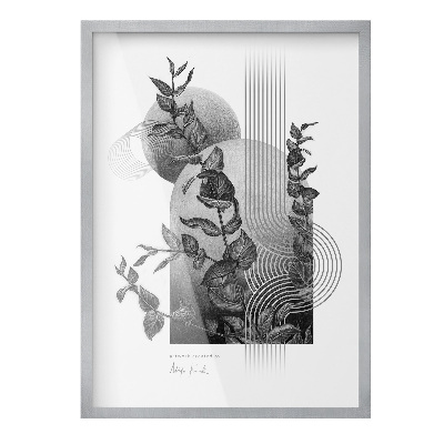 Ramă tablouri argintie 50x70 cm