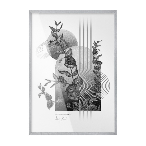 Ramă tablouri argintie 70x100 cm