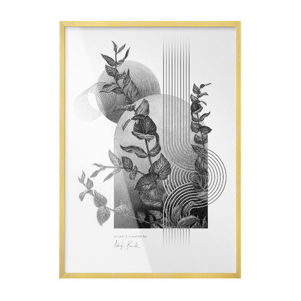Ramă tablouri aurie 70x100 cm
