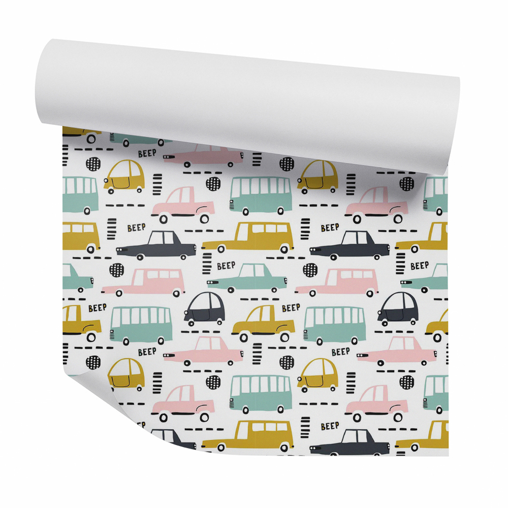 Tapet de perete Vehicule mașini stradă culori strălucitoare