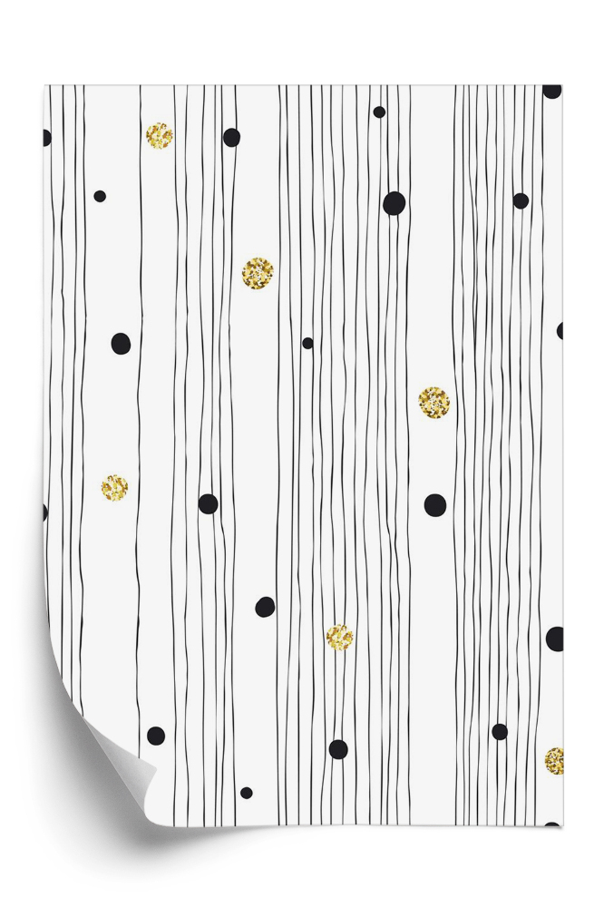 Tapet perete Abstracția liniilor verticale și a punctelor