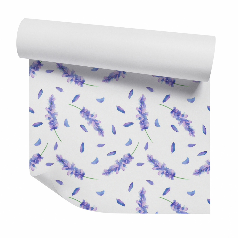 Tapet perete Petale de flori care cad lavandă franceză