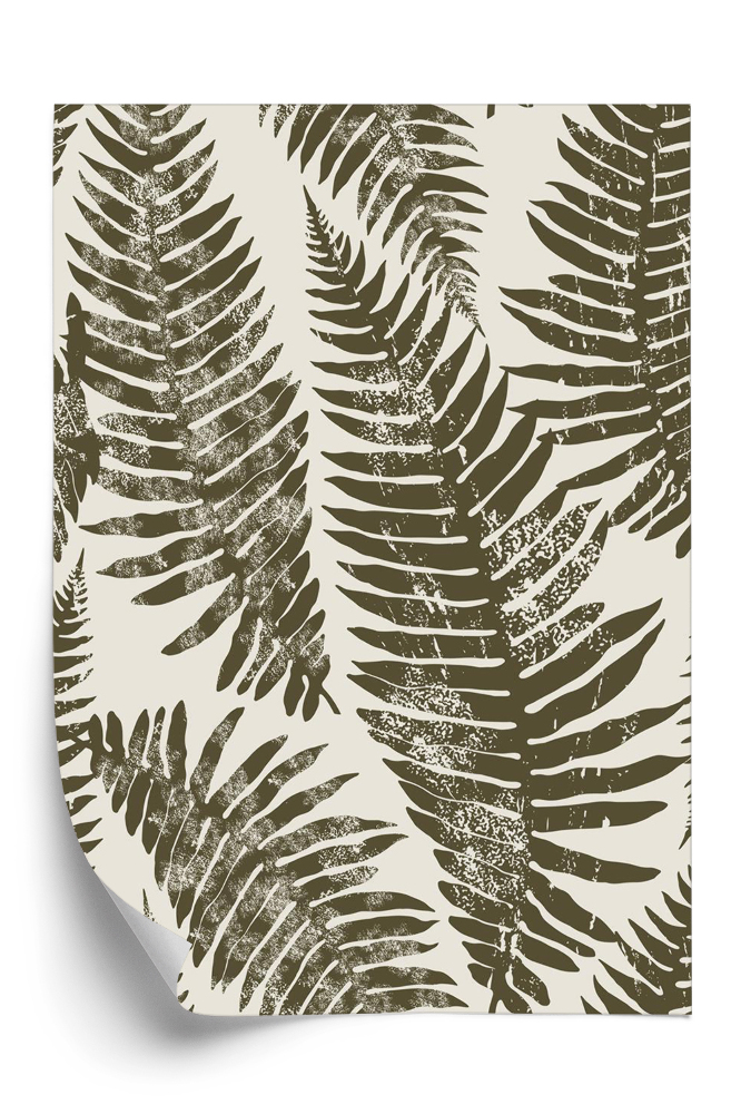 Tapet Model fără sudură cu frunze de ferigă