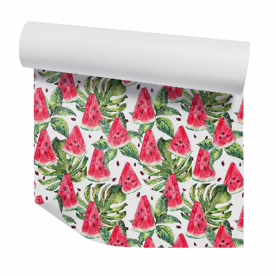 Tapet decorativ Pepene verde printre frunze de monstera