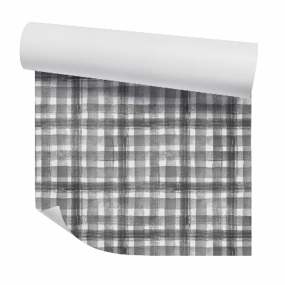 Tapet decorativ Model în carouri neclare gri și negru