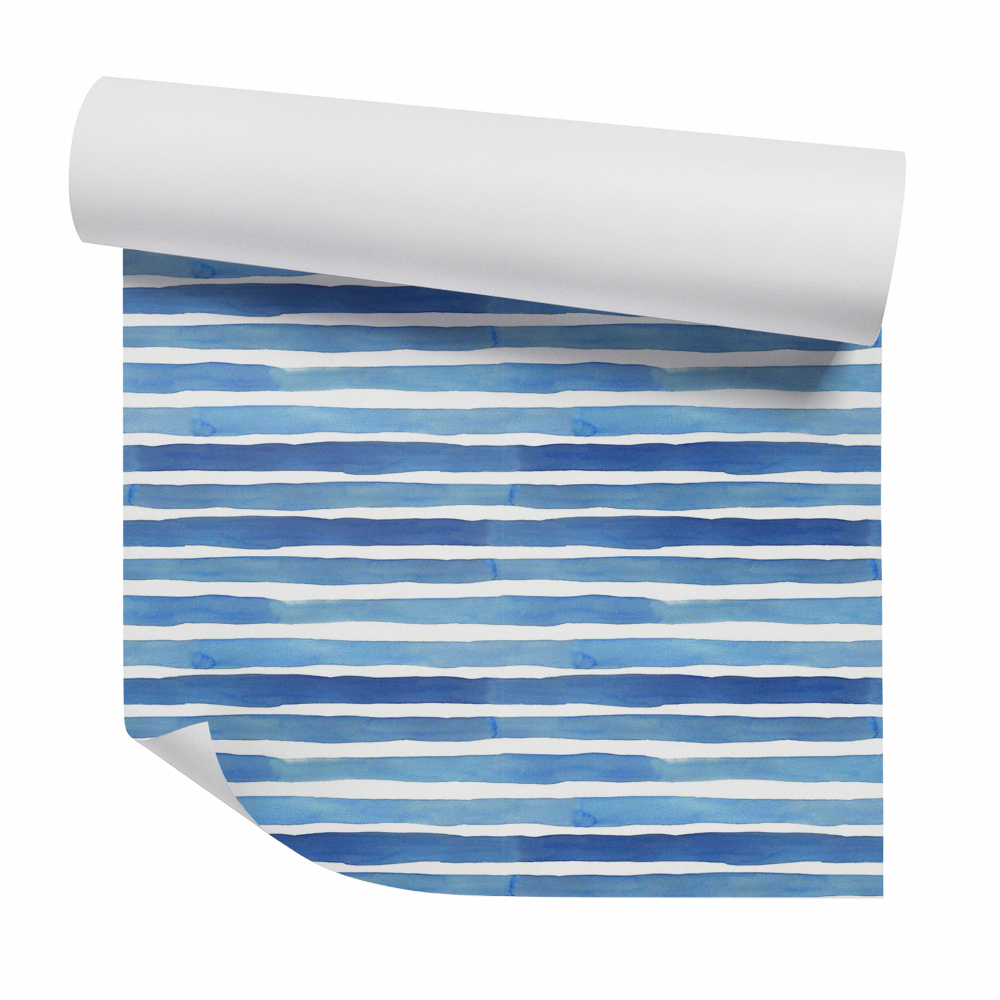 Tapet perete Dungi albastre orizontale