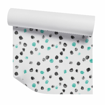 Tapet perete Puncte pastelate verzi și negre