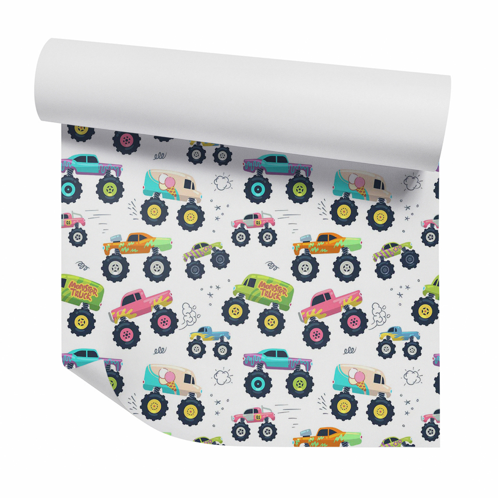 Tapet de perete Monster truck vehicule colorate