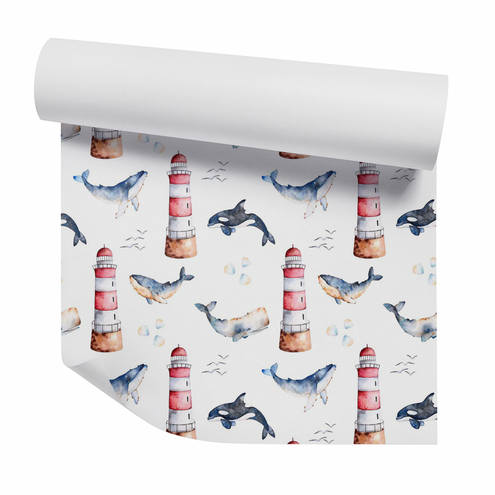 Tapet Balenele orca și balenele lanternă