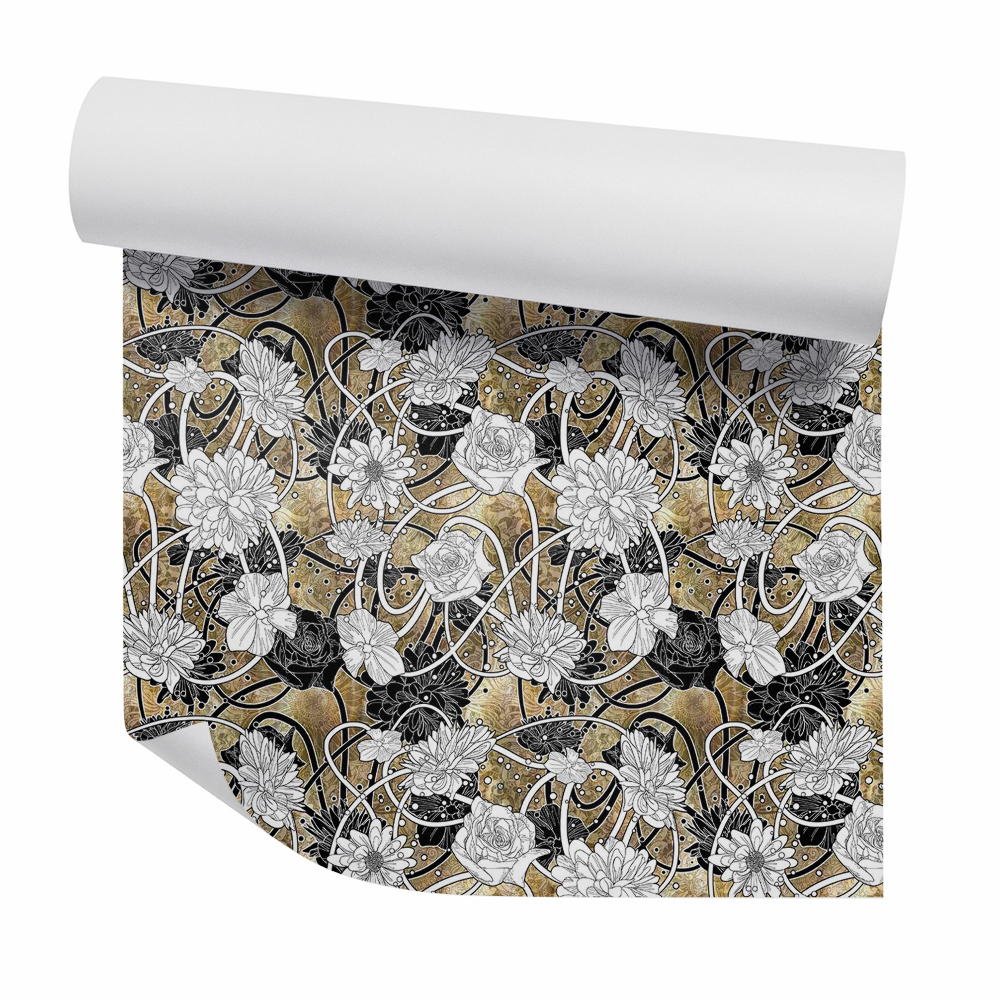 Tapet perete Schițe de abstractizare florală