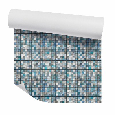 Tapet decorativ Placi ceramice albastre fara sudura