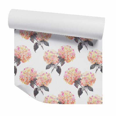 Tapet Abstracția hortensiilor portocalii