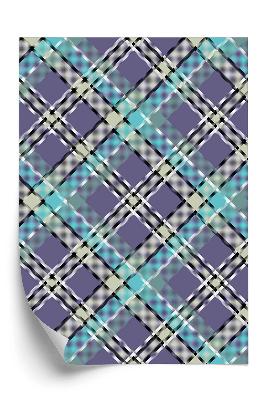 Tapet perete Culori reci ale grilei diagonale