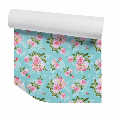 Tapet perete Abstracție buchete de flori roz