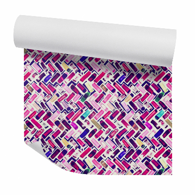 Tapet de perete Figuri geometrice decorative roz