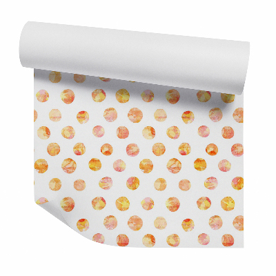 Tapet perete Puncte portocalii de acuarelă