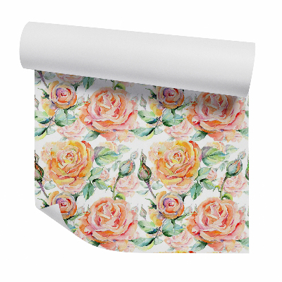 Tapet Trandafiri galbeni infloriti