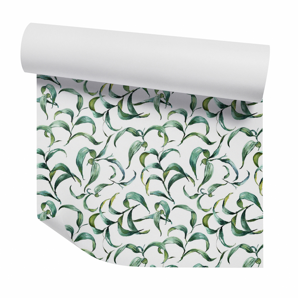 Tapet decorativ Frunze de plante tridimensionale îndoite