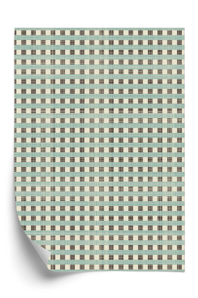 Tapet de perete Țesătură în carouri