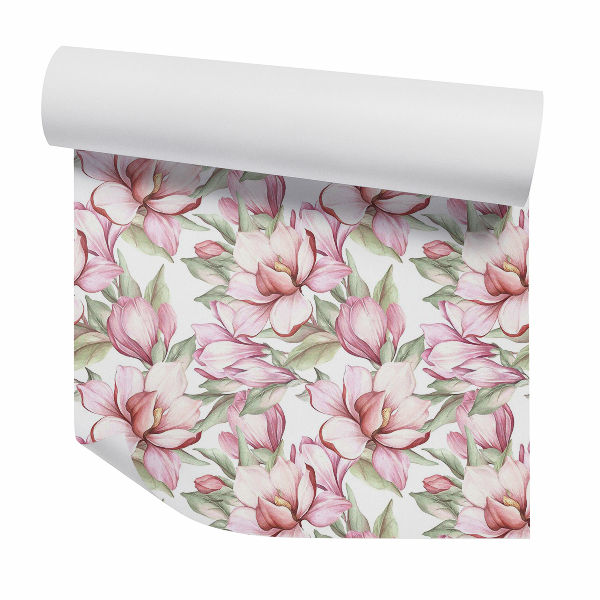 Tapet Flori de magnolie roz delicat