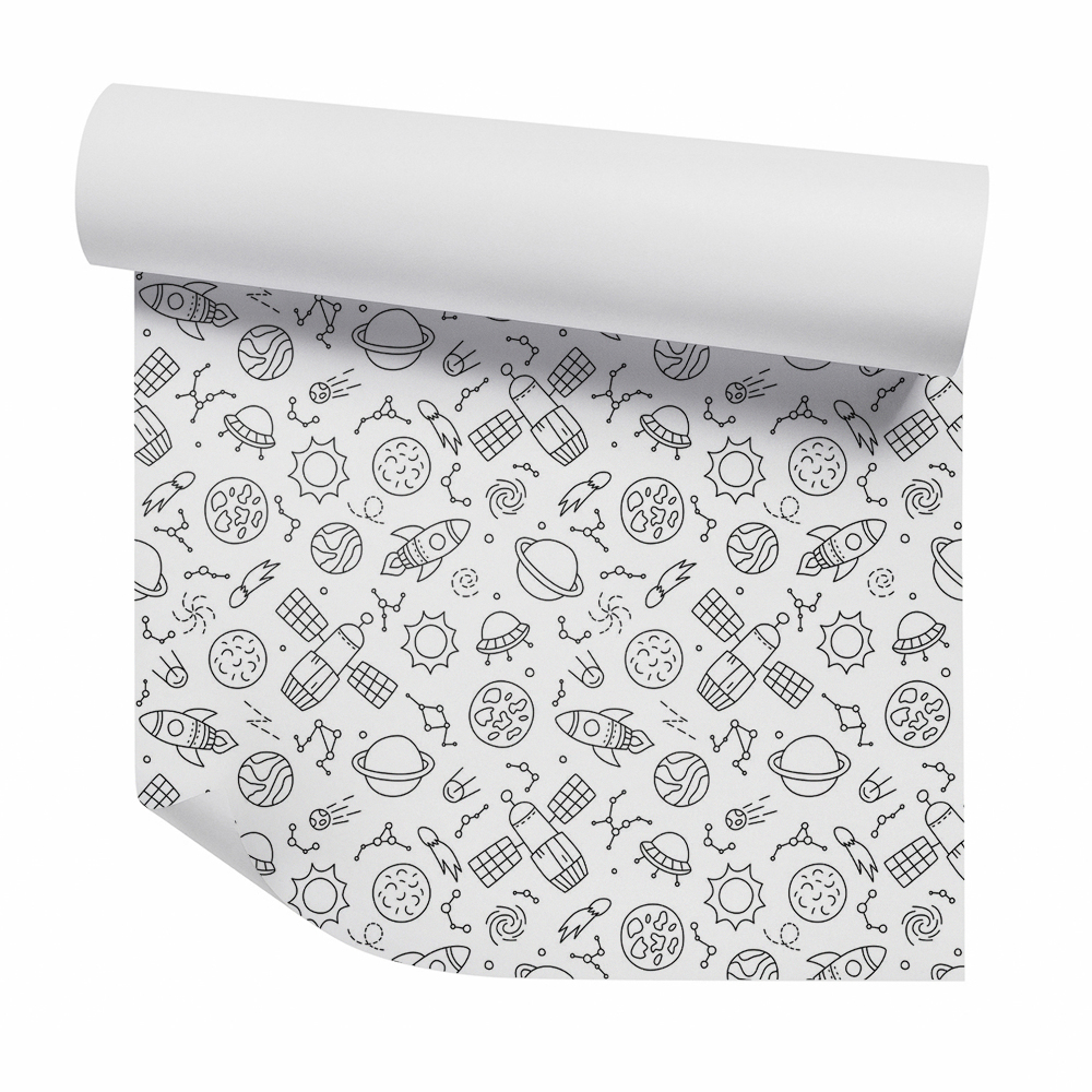 Tapet perete Imagini spațiale cu planete și nave