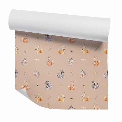 Tapet perete Animale tinere de pădure în pene