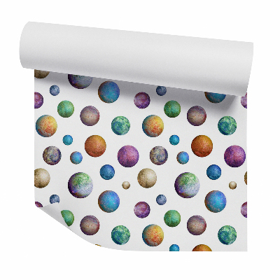 Tapet de perete Planete în culori contrastante