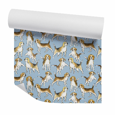 Tapet de perete Fundal deschis pentru câine jucăuș