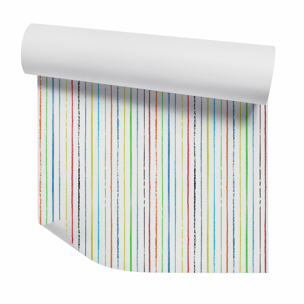 Tapet de perete Dungi verticale de culoare curcubeu