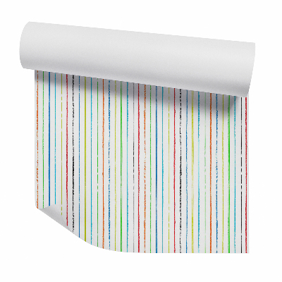 Tapet de perete Dungi verticale de culoare curcubeu